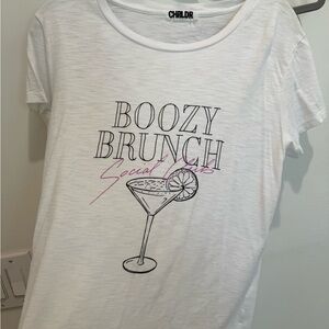 CHRLDR White Tee with Graphic Design